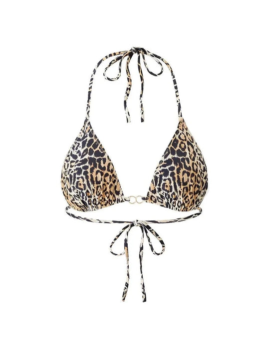 Bikini Melissa Odabash Costa Triangle Bikini Top Cheetah Apoella
