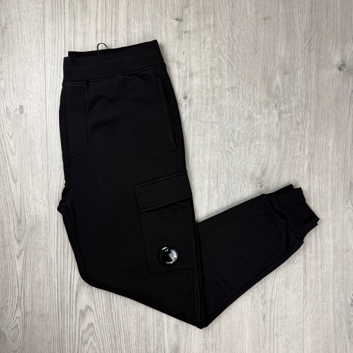 CP Company Raised Fleece Sweatpants - Black