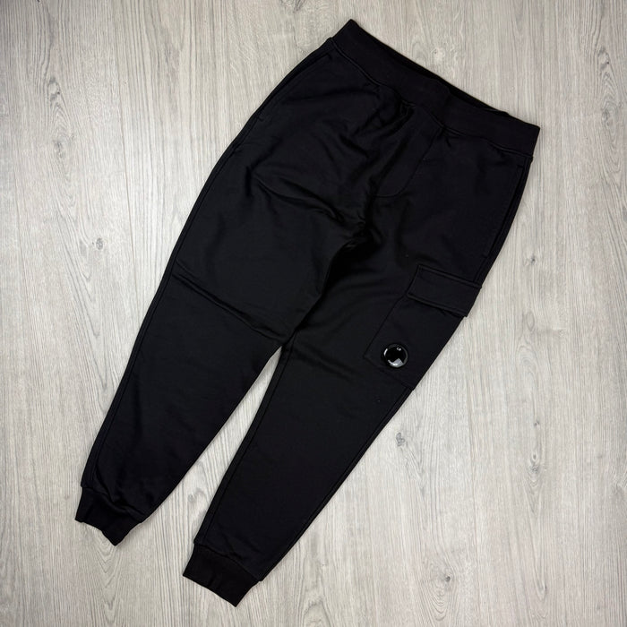 CP Company Raised Fleece Sweatpants - Black