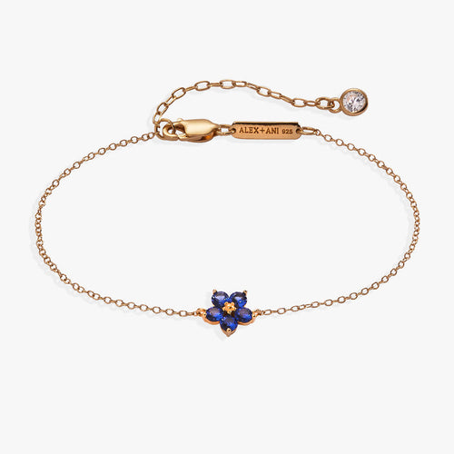 Crystal Forget-Me-Not Flower Bracelet