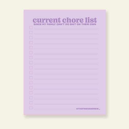 Current Chore List