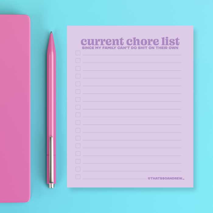 Current Chore List