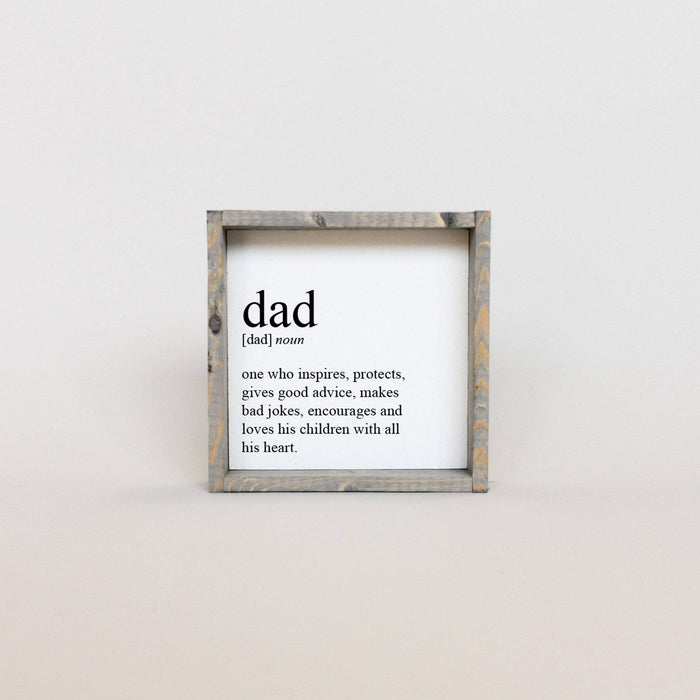 dad definition wall sign