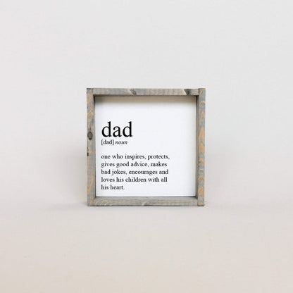 dad definition wall sign