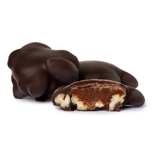 Dark Chocolate Caramel Pecan Cluster Candy - 5 LB