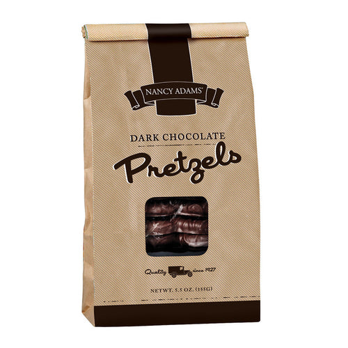 Dark Chocolate Covered Pretzel Candy Bag - 12 Count