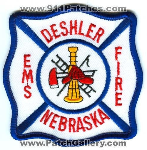 Deshler Fire Department Patch Nebraska NE