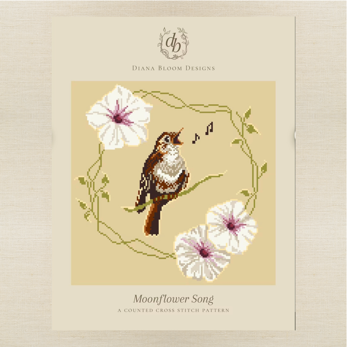 Diana Bloom Designs - Moonflower Song - Chart and/or Roxy Floss