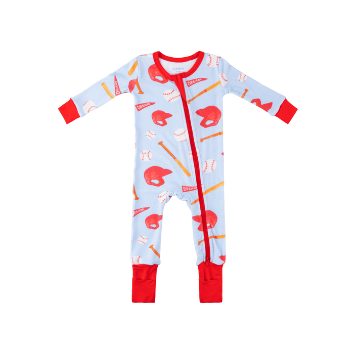 Dreamland Baby | Baseball Baby Bamboo Pajamas