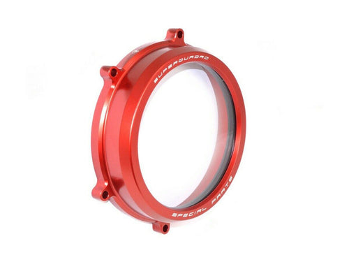 DUCABIKE for Ducati Panigale Clear Clutch Cover Red - CC119901A Made in Italy