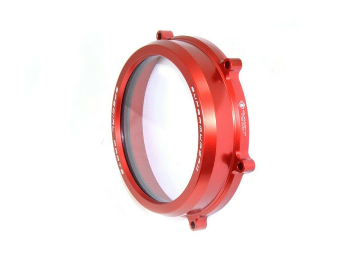 DUCABIKE for Ducati Panigale Clear Clutch Cover Red - CC119901A Made in Italy