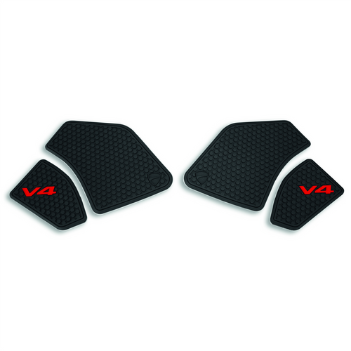 Ducati Anti-Slip Side Tank Grips For V4 &  Streetfighter V4 97480211AB Black NEW