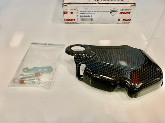 Ducati Performance OEM Carbon Bottom Cover for Wet Clutch Crankcases 969940AAA