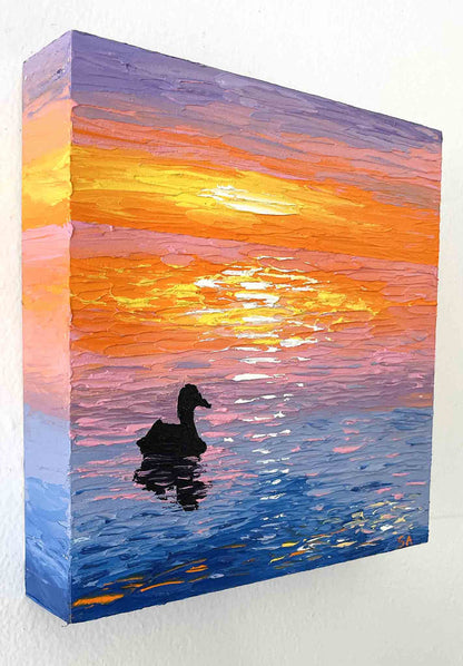 Duck At Dusk