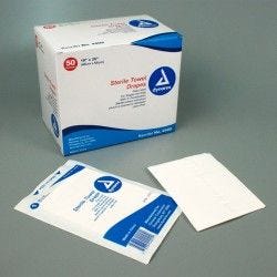 Dynarex General Purpose Towel Drape 18 W X 26 L Inch Sterile