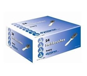 Dynarex Hairbrush: 24 Count, Ivory, 9" 75602522
