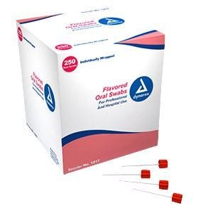 Dynarex Oral Swabstick with Dentrifice: 250 Count 62351811