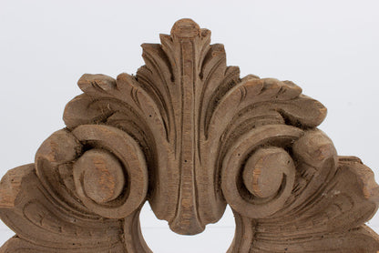 Early French Carved Wood Architectural Fragment
