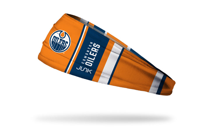Edmonton Oilers: Bar Down Big Bang Lite Headband - View 1