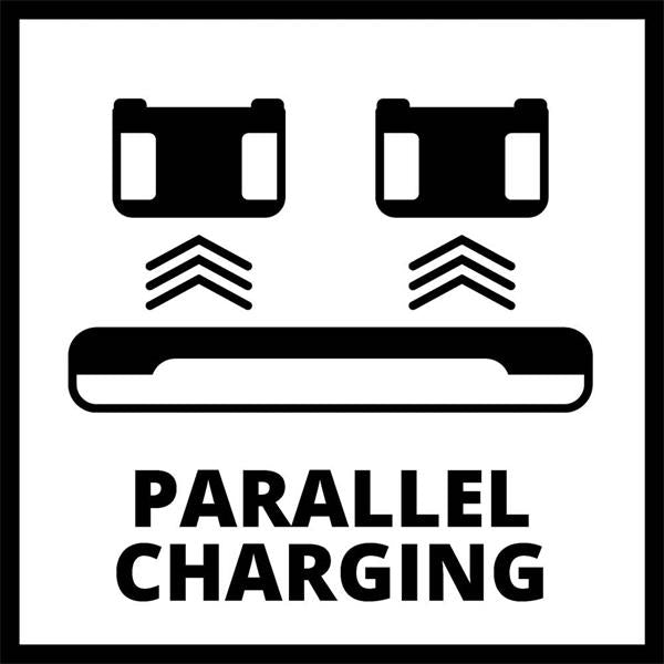 Einhell Power X-Change 2 x 18V 4Ah Batteries & Twin Charger Kit