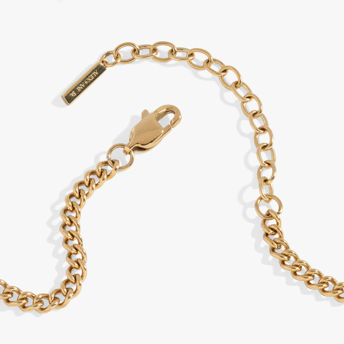 Engraved French 'Oui' & 'Non' Reversible Heart Bracelet