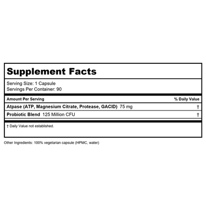 Enzyme Science Candida pro Control 84 Capsules - - Supplement Facts panel