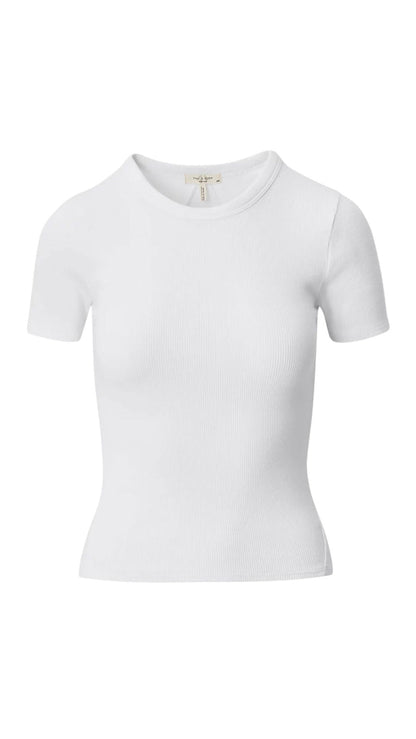 Essential Rib Short Sleeve Crew-Tee Shirts-Uniquities