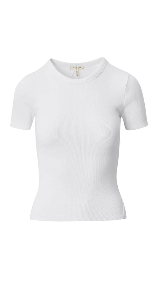 Essential Rib Short Sleeve Crew-Tee Shirts-Uniquities