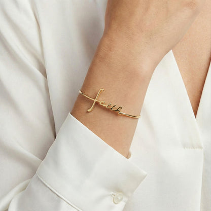 Faith In-Line Bracelet