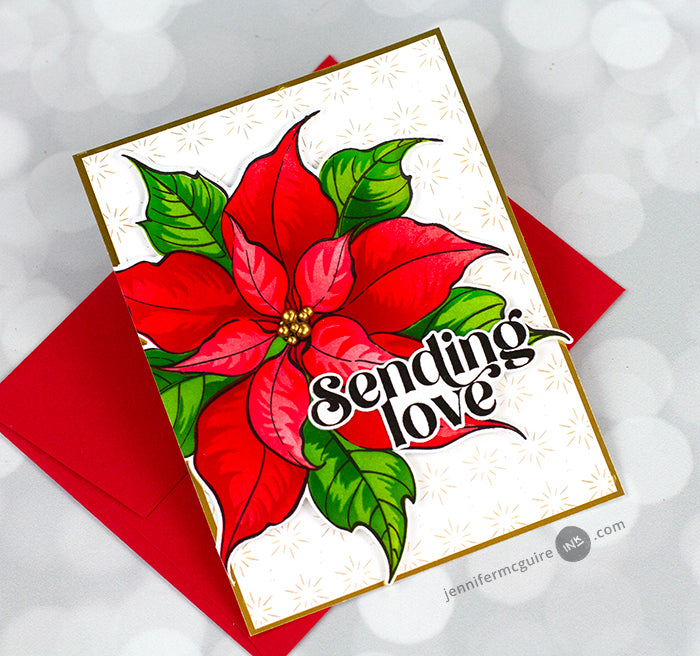 Festive Poinsettia Stamp Set