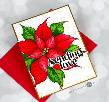Festive Poinsettia Stamp Set