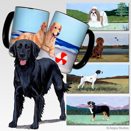 Flat Coated Retriever Scenic Mug