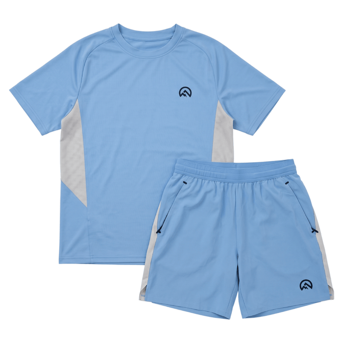 Flux Infant's 2-Piece Co-Ord Set – Baby Blue   (T-Shirt & Shorts)