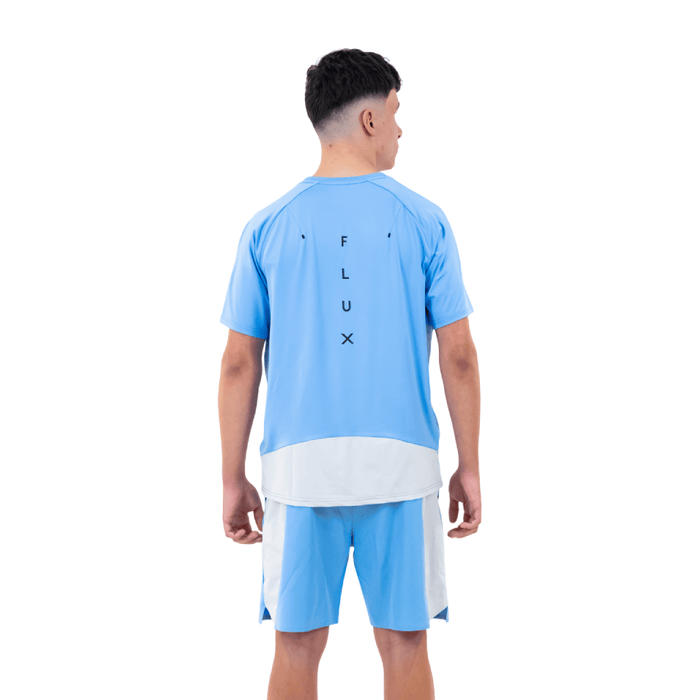 Flux Men's 2-Piece Co-Ord Set – Baby Blue   (T-Shirt & Shorts)