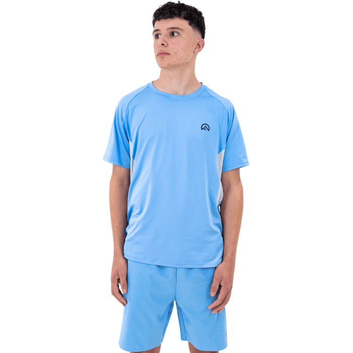Flux Men's 2-Piece Co-Ord Set – Baby Blue   (T-Shirt & Shorts)