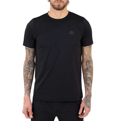 Flux Men's 2-Piece Co-Ord Set – Black   (T-Shirt & Shorts)