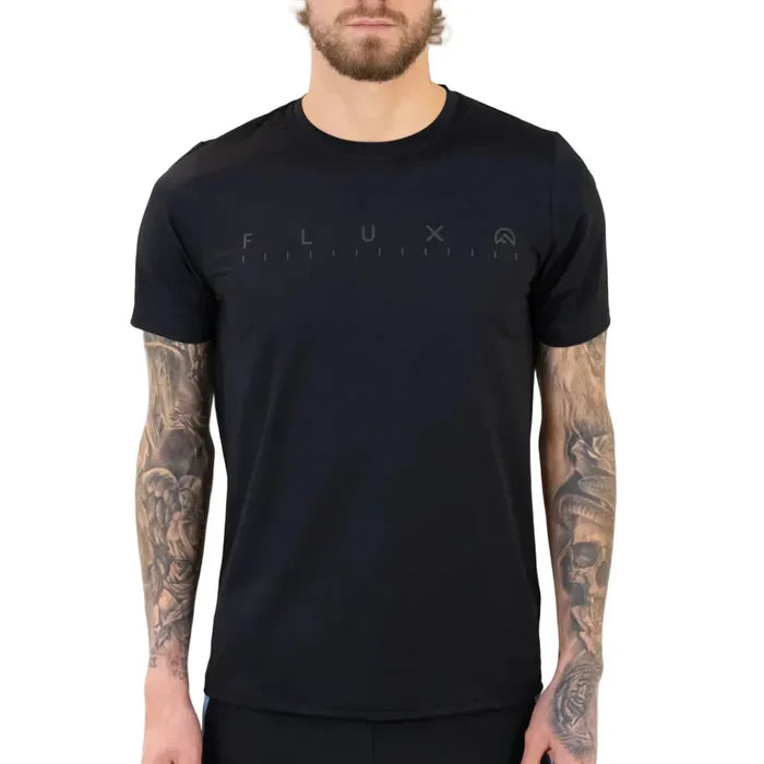 Flux Men's 2-Piece Co-Ord Set – Black   (T-Shirt & Shorts)