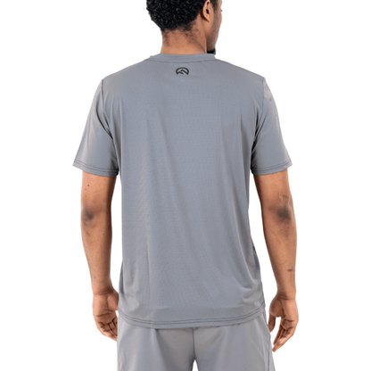 Flux Men's 2-Piece Co-Ord Set – Grey/Slate Grey   (T-Shirt & Shorts)