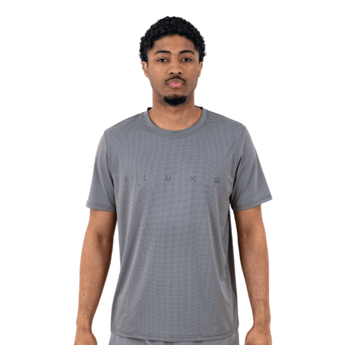 Flux Men's 2-Piece Co-Ord Set – Grey/Slate Grey   (T-Shirt & Shorts)
