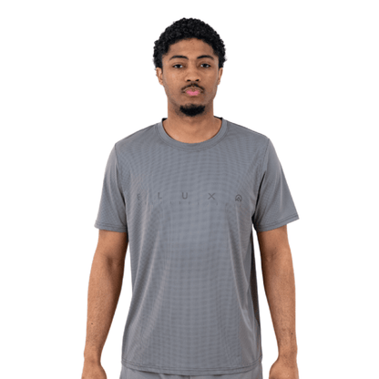 Flux Men's 2-Piece Co-Ord Set – Grey/Slate Grey   (T-Shirt & Shorts)
