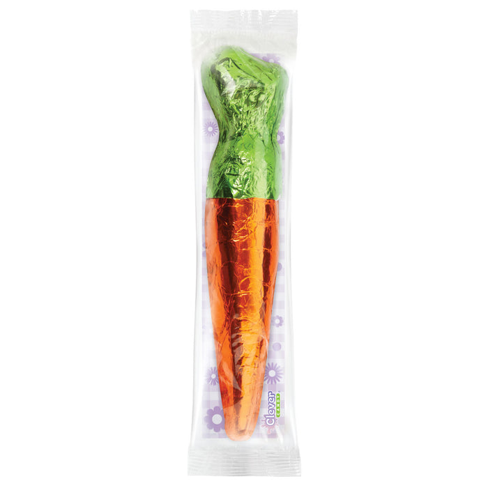 Foiled Milk Chocolate Carrot Candy - 18 Count