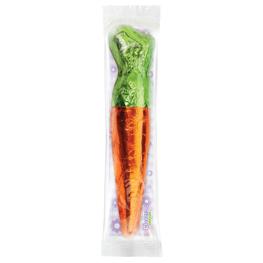 Foiled Milk Chocolate Carrot Candy - 18 Count