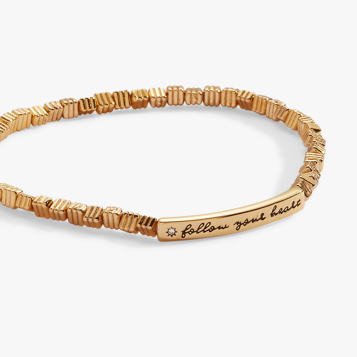 Follow Your Heart Stretch Bracelet