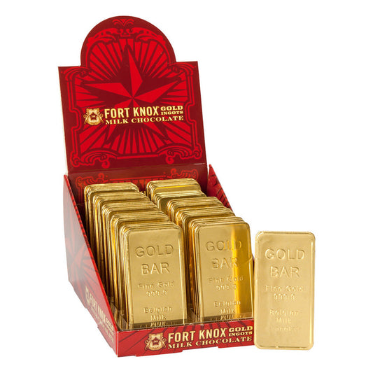 Fort Knox Gold Bar Chocolate Candy - 40 Count