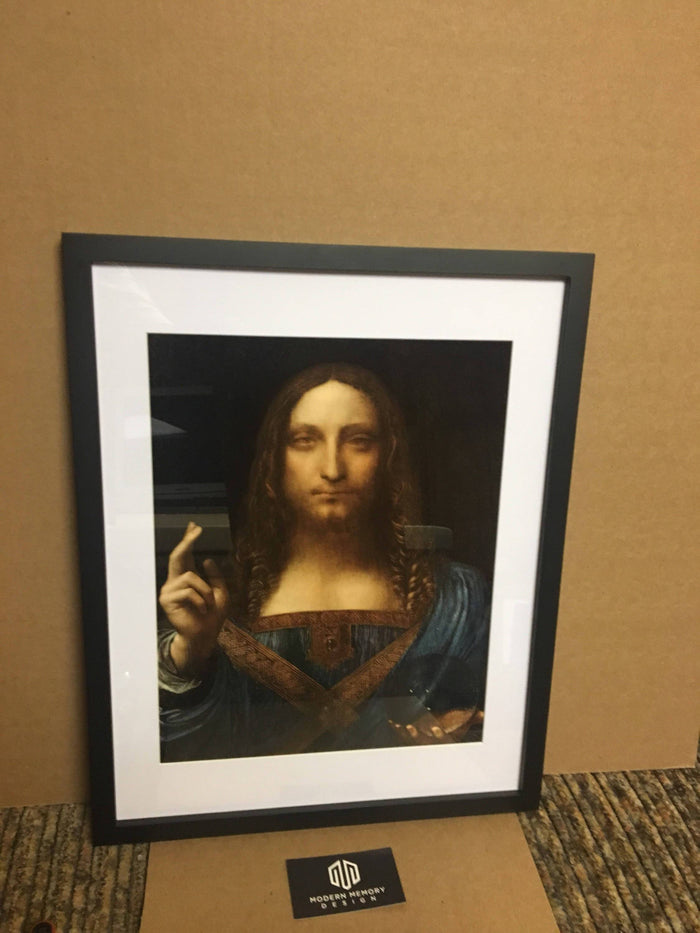 framed wall art Salvator Mundi or art print by Leonardo da Vinci