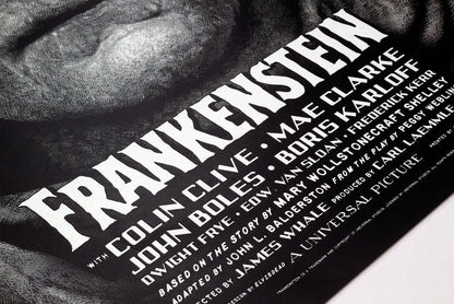 Frankenstein Variant Screenprinted Poster