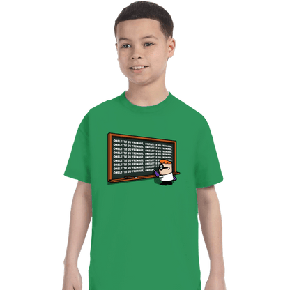 Daily_Deal_Shirts T-Shirts, Youth / XS / Irish Green French Chalkboard