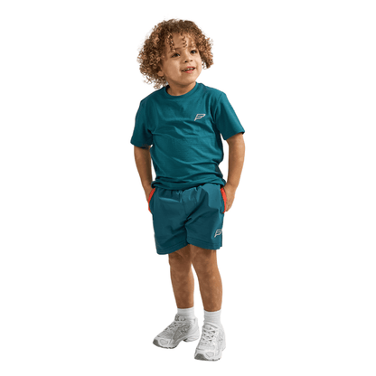 Frequency Infant's 2-Piece Co-Ord Set – Teal/Orange   (T-Shirt & Shorts)