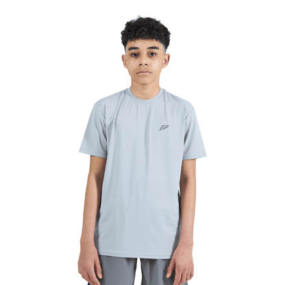 Frequency Junior's 2 Piece Co Ord Set Harbour Grey T-Shirt & Shorts
