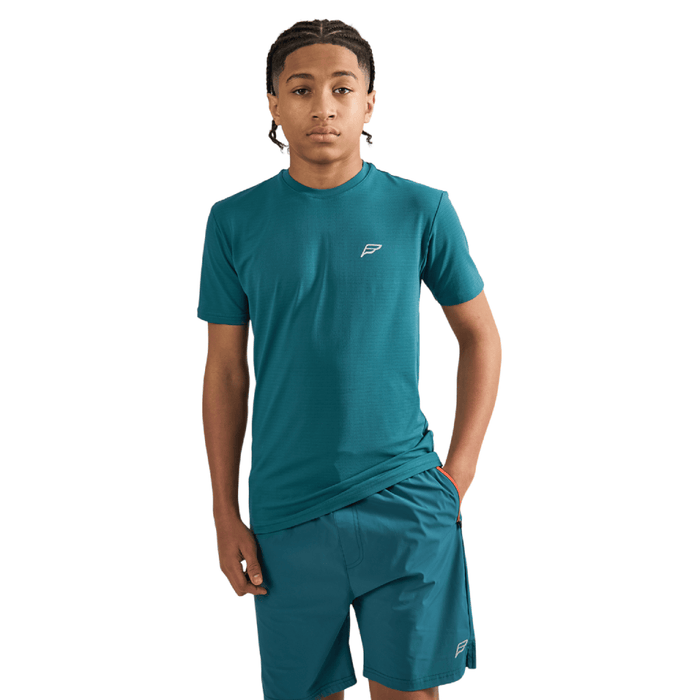 Frequency Junior's 2-Piece Co-Ord Set – Teal/Orange   (T-Shirt & Shorts)